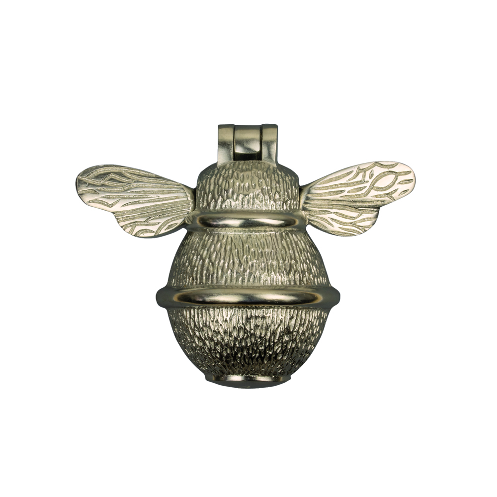 Brass Bumble Bee Door Knocker - Nickel